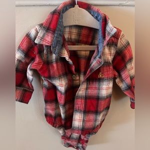 Gap Flannel Onesie and Gap Jeans NWT 3-6 Months